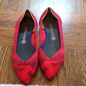 Red camo Rothys size 10